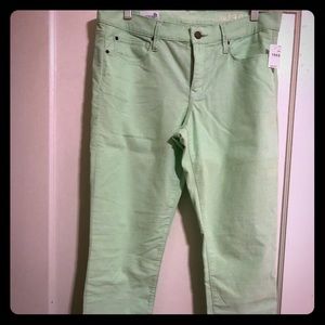 NWT Gap 1969 Legging Cords Icy Mint 12R